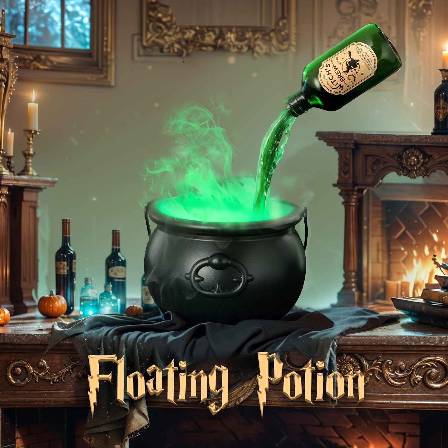Black Wizard Bowl Magic Float Bottle and Diffuser - alternate view 5