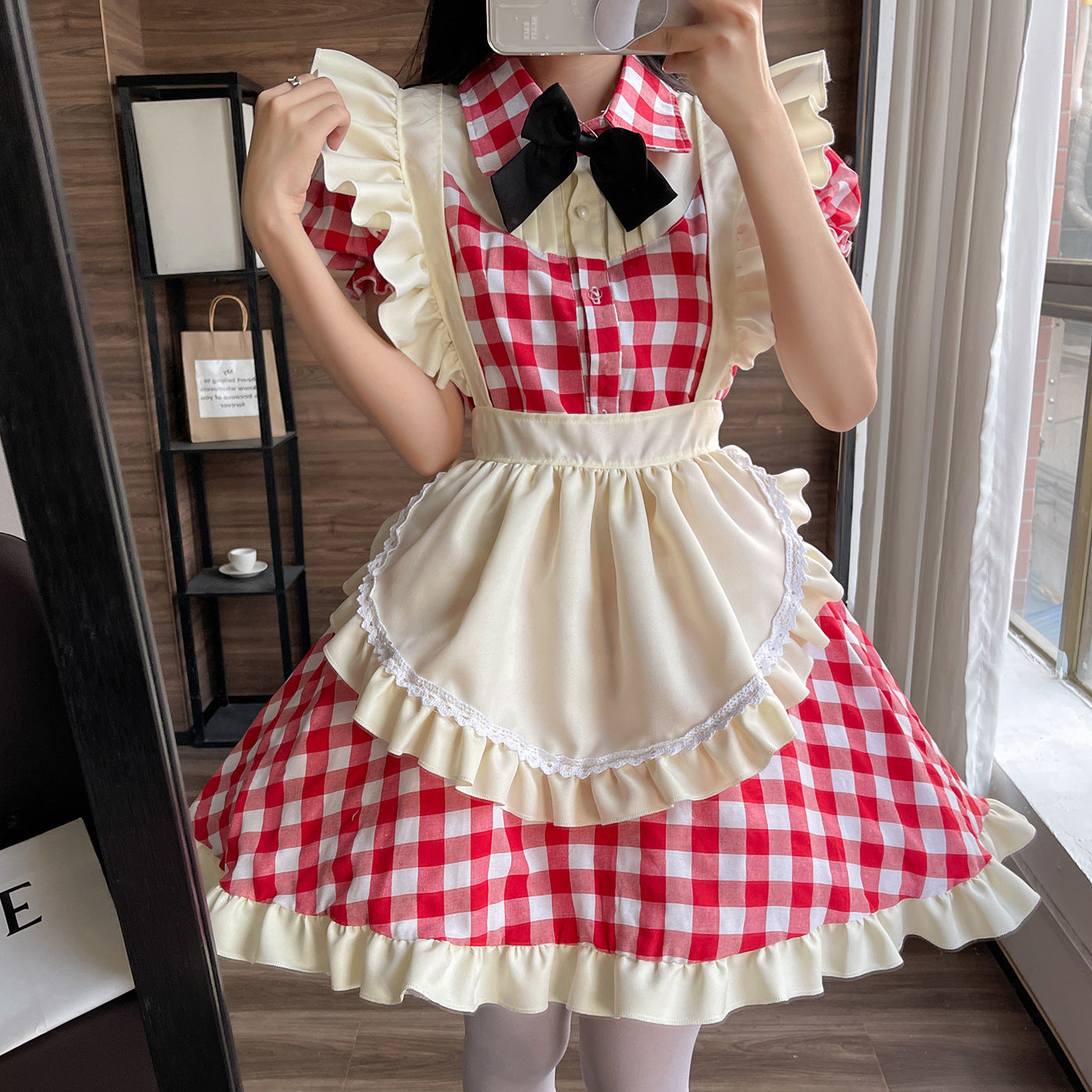 Women's Lolita Maid Uniform Dress Costume - alternate view 2
