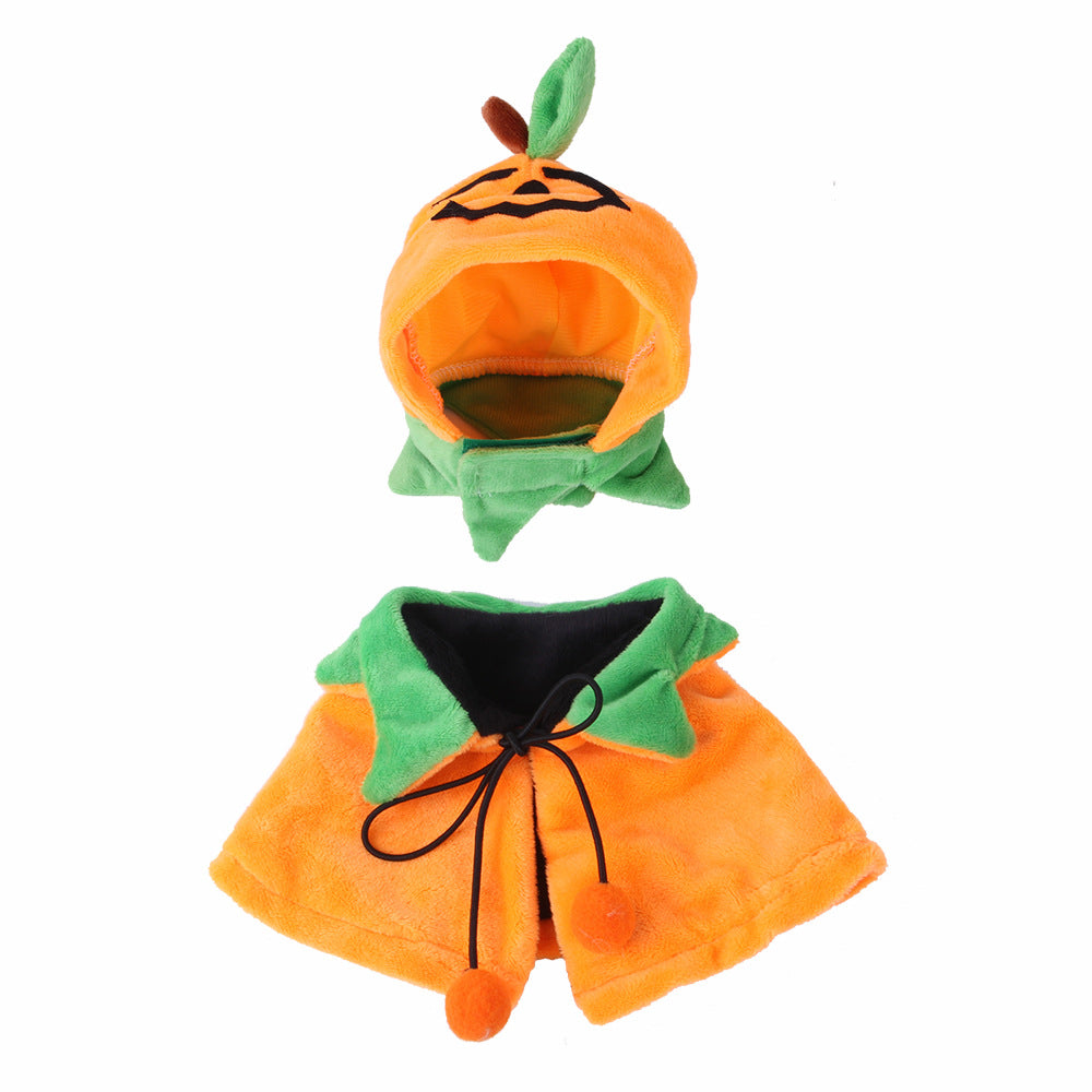 Halloween Pumpkin Double-sided Dog Cloak Cat Ornaments - Discount Halloween City