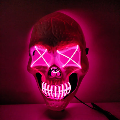 Halloween Skull Glowing Mask Bar Night Horror - Discount Halloween City