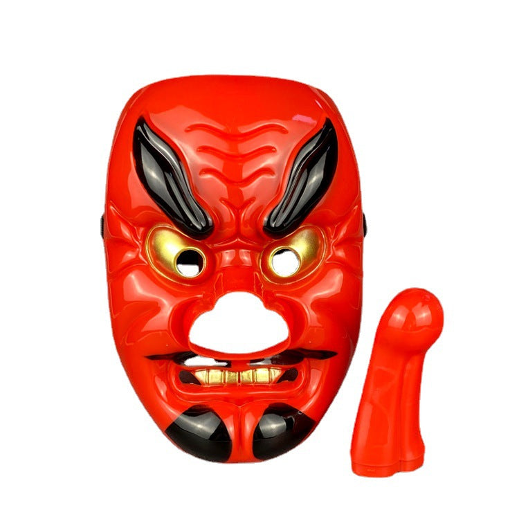 Red Plastic Dog Halloween Grimace Mask - Discount Halloween City