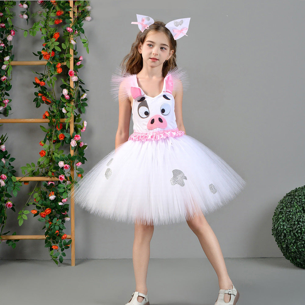 Cartoon Piggy Halloween Dress-up Costume Animal Dress