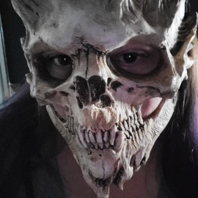 Skull Warrior Horror Halloween Mask - Discount Halloween City