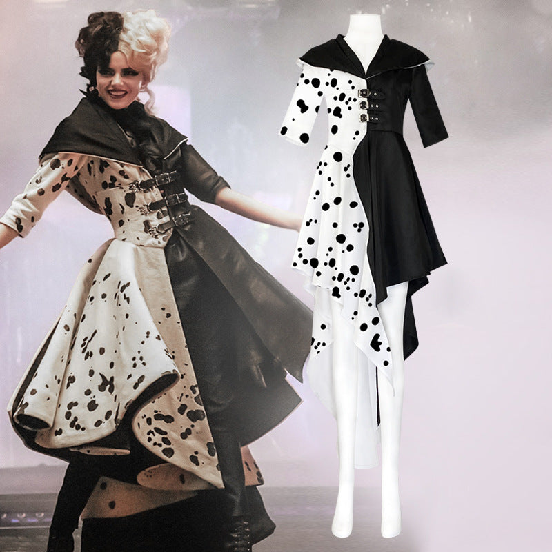 Halloween Costume Evil Queen Black White Dress Jacket - product image 4