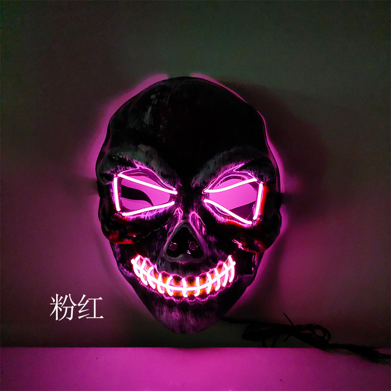 Halloween Horror Skull Led Luminous Mask - Discount Halloween City