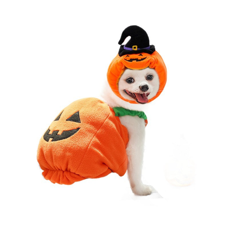 Halloween Pumpkin Vest for Dogs Cats Festive Pet Costume - Discount Halloween City