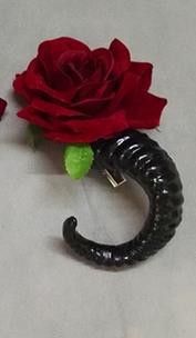 Gothic Sheep Horn Vampire Shooting Prop - alternate view 2