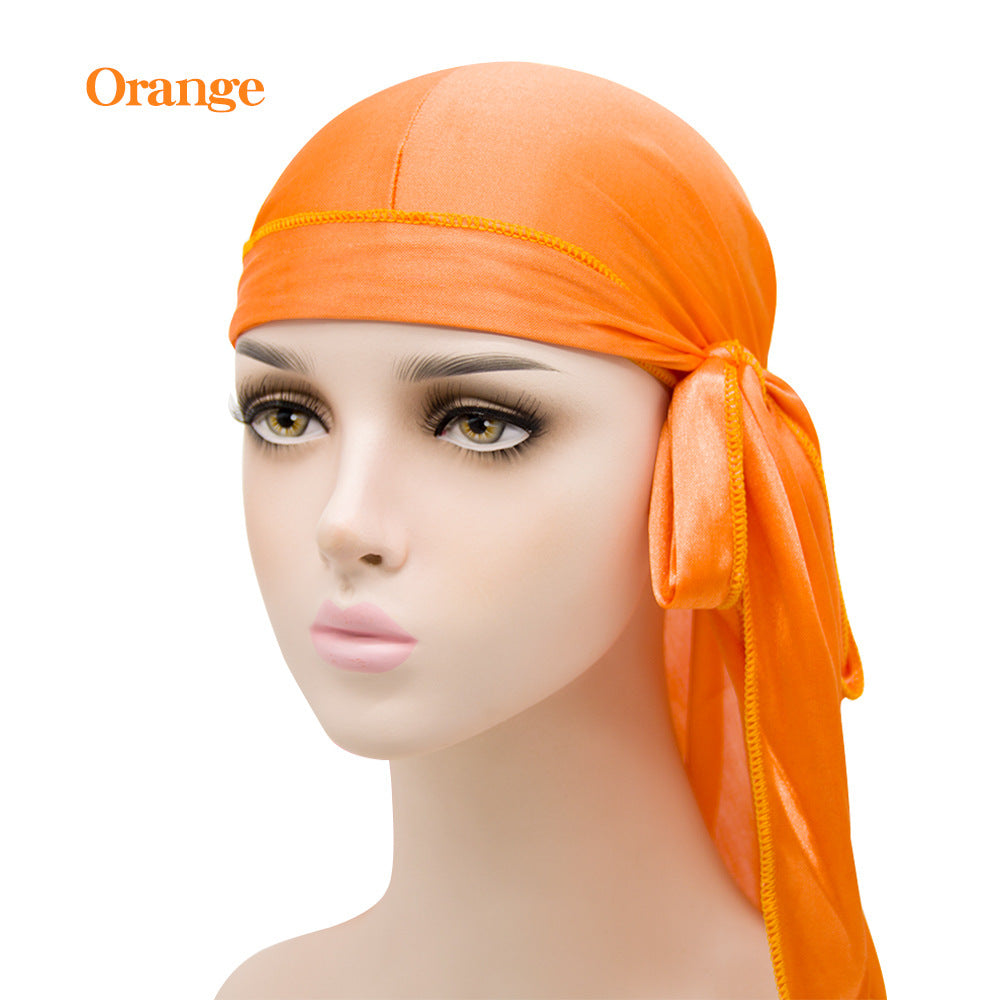 Unisex Satin Long Tail Headwrap Stretchy Pirate Hat and Hip - Discount Halloween City