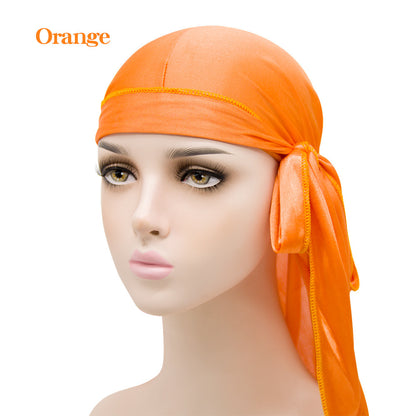 Unisex Satin Long Tail Headwrap Stretchy Pirate Hat and Hip - Discount Halloween City