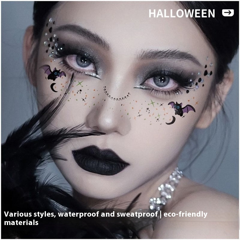 Halloween Makeup Stickers Dress Up Cute Painted - Discount Halloween City