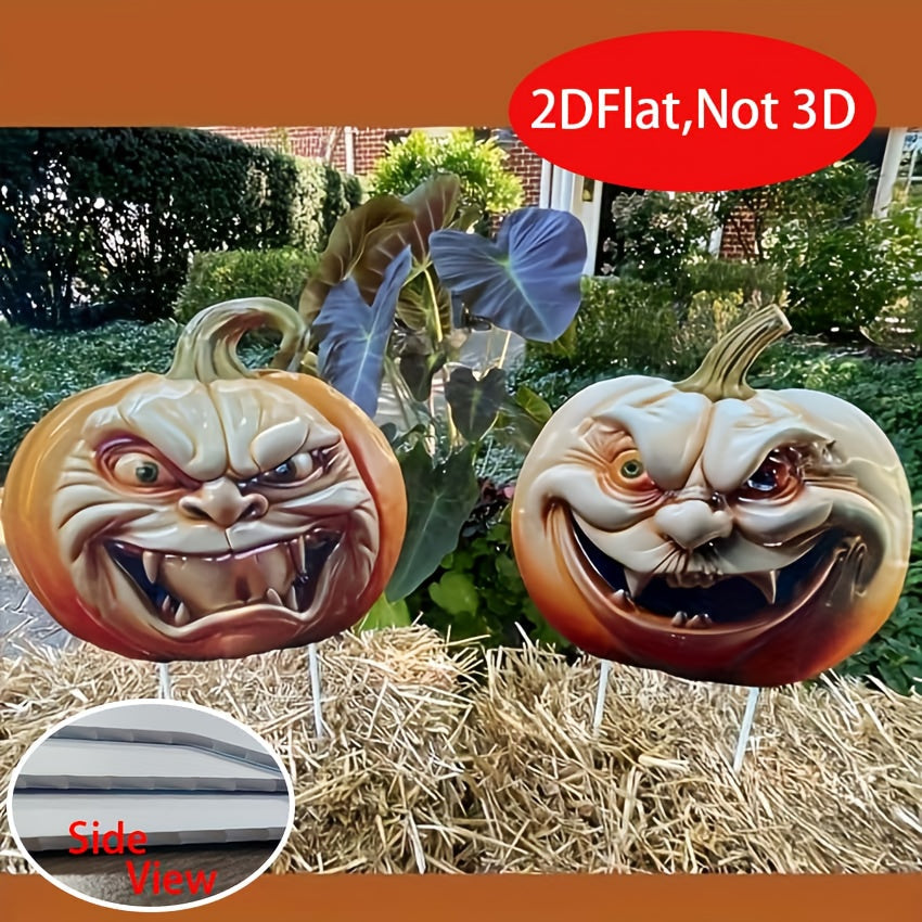 Halloween Pumpkin Garden Decoration (2pcs)