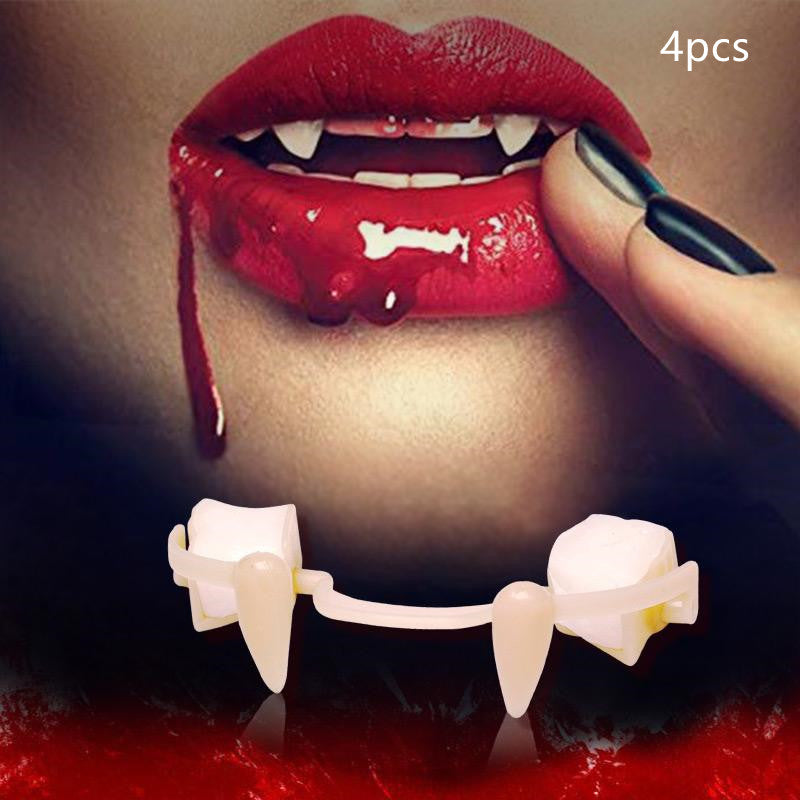 Halloween Vampire Teeth Retractable Fangs Masquerade Party - Discount Halloween City
