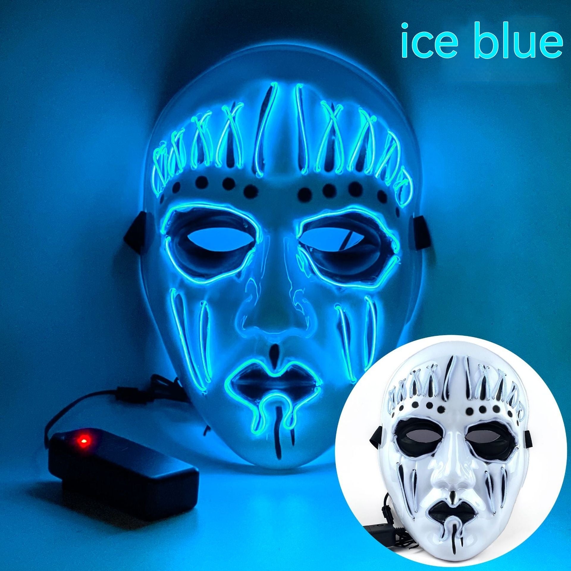EL Cold Light Mask for Halloween Performance - Discount Halloween City