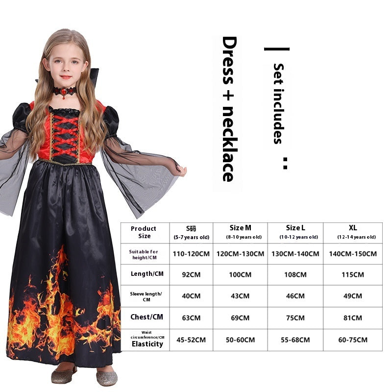 Halloween Witch Vampire Costume Horror Skull Dress-up - Discount Halloween City