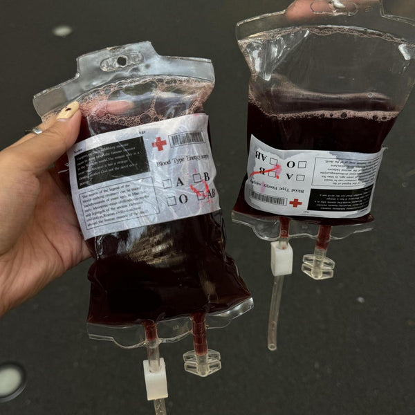 Halloween Cocktail Glass Blood Bag Props - Discount Halloween City
