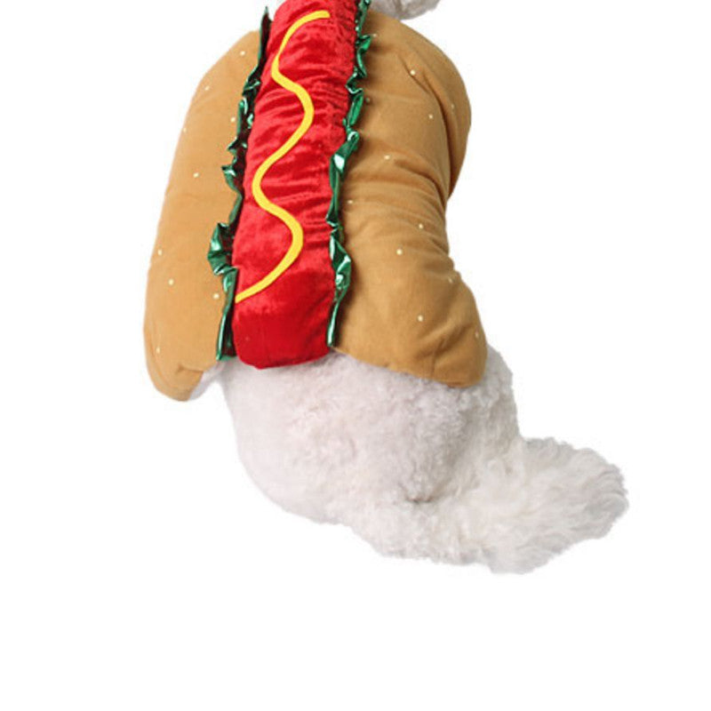 Halloween Pet Dog and Cat Costume Cute Hot Dog Sandwich - Discount Halloween City