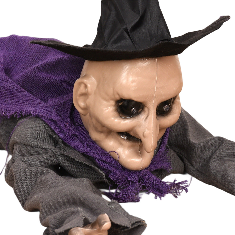 Halloween Crawling Wizard Zombie Luminous Sound Horror Decoration Haunted House - Discount Halloween City
