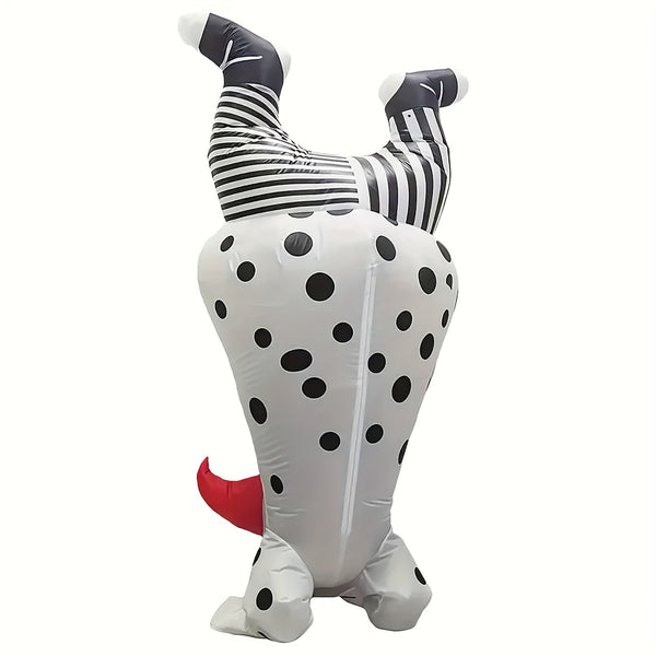 Inflatable Clown Skeleton Costume for Halloween Party-0