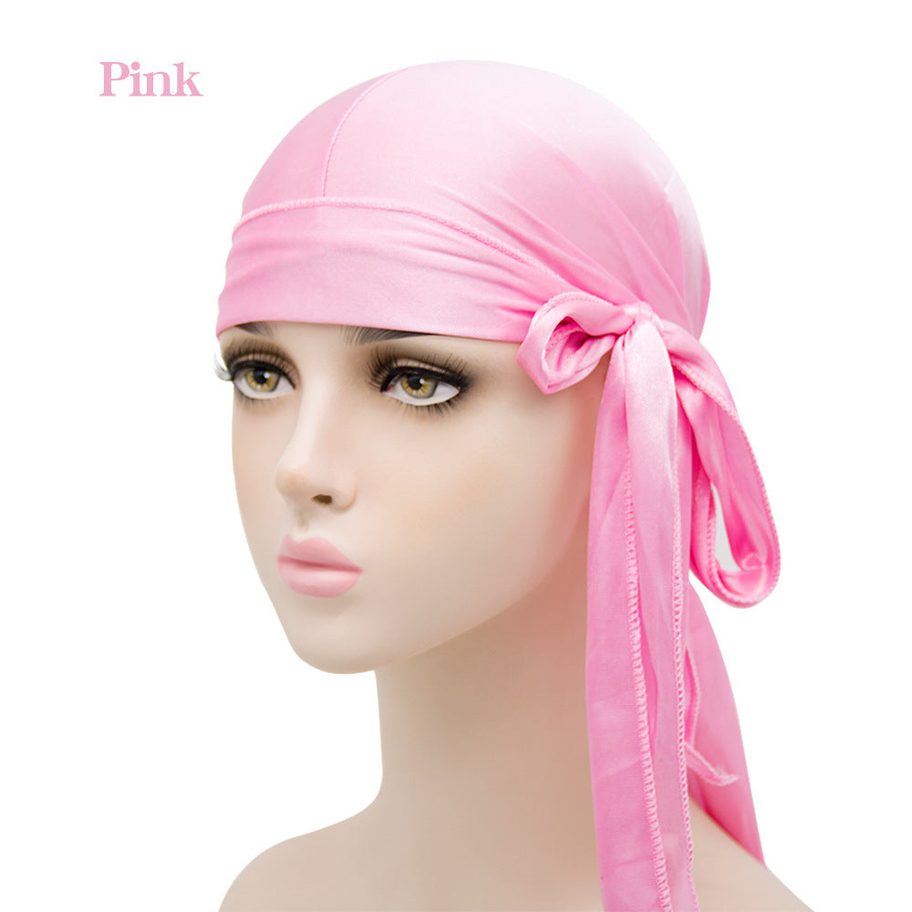 Unisex Satin Long Tail Headwrap Stretchy Pirate Hat and Hip - Discount Halloween City