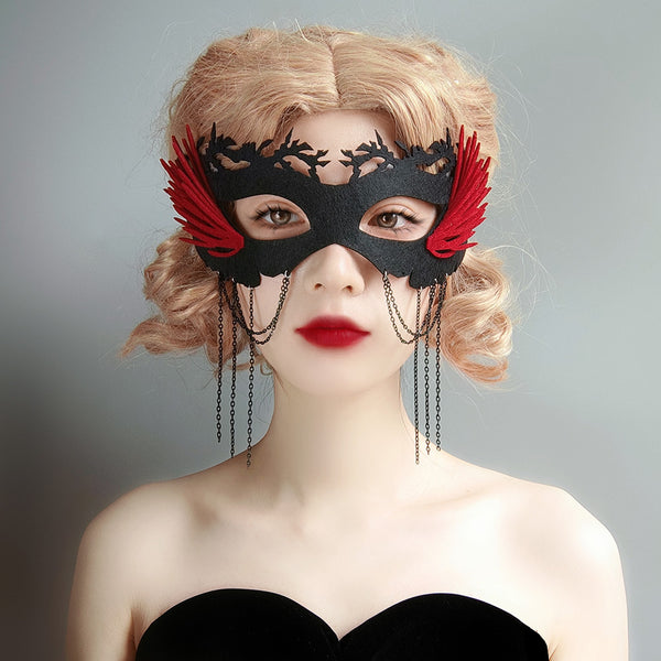 Half Face Mask Halloween Masquerade - Discount Halloween City