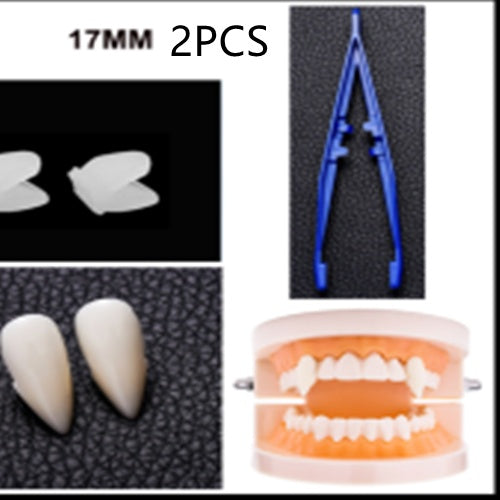 Halloween Dentures Vampire Fangs Zombie Teeth White Tiger Braces Cosplay Masquerade Party - Discount Halloween City