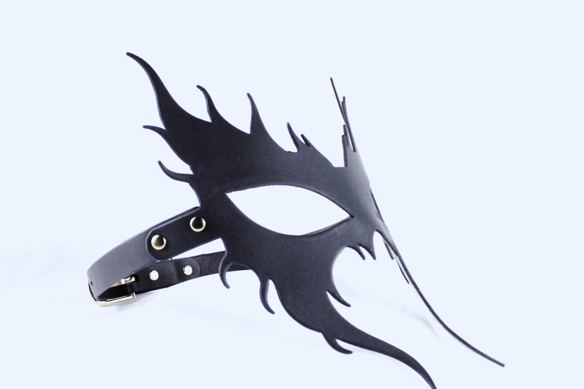 BDSM Mask – Gothic Flame Venetian Bondage Masquerade