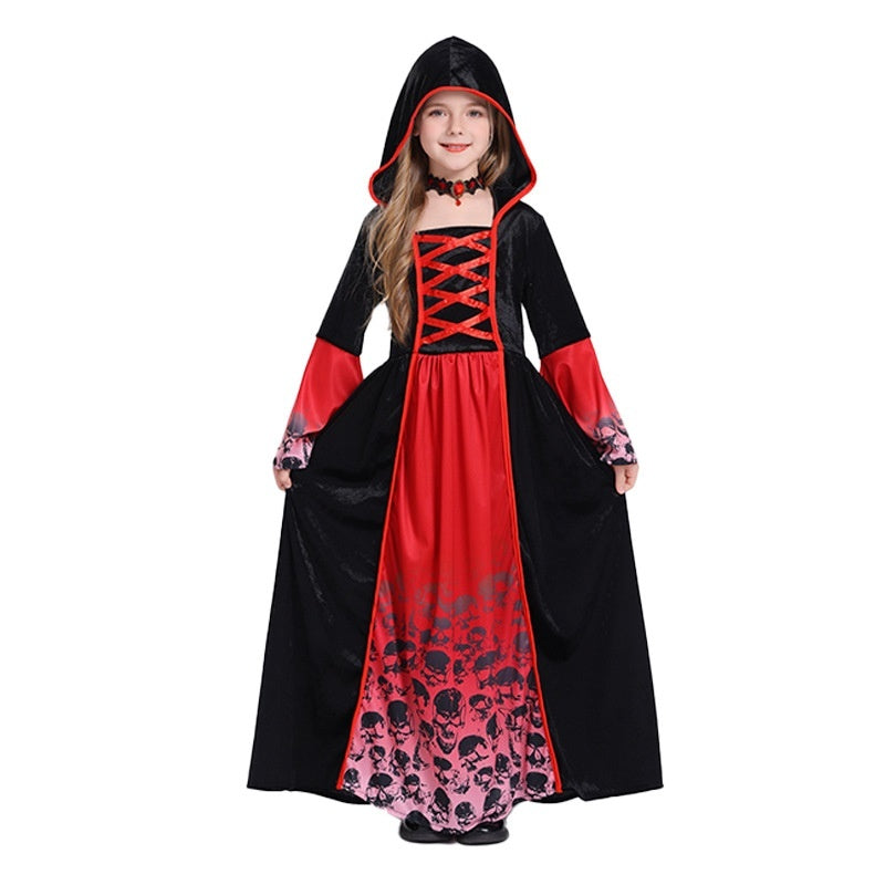 Halloween Witch Vampire Costume Horror Skull Dress-up - Discount Halloween City