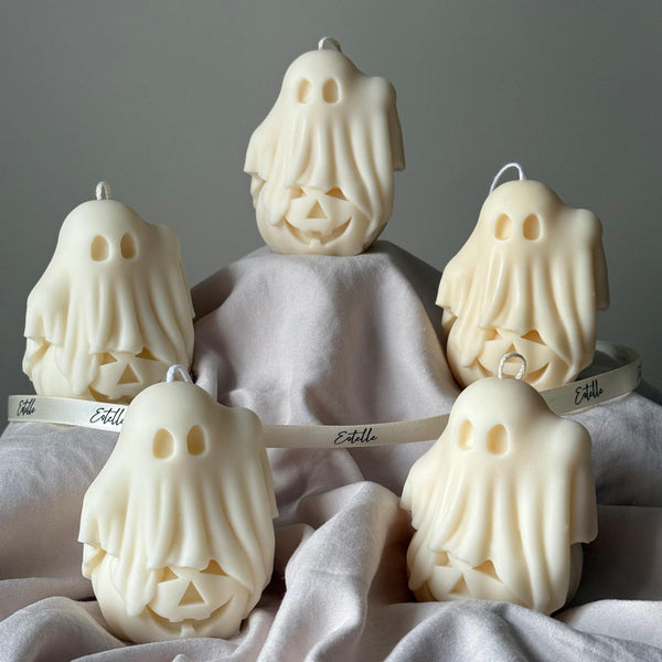Handmade Ghost Halloween Candle