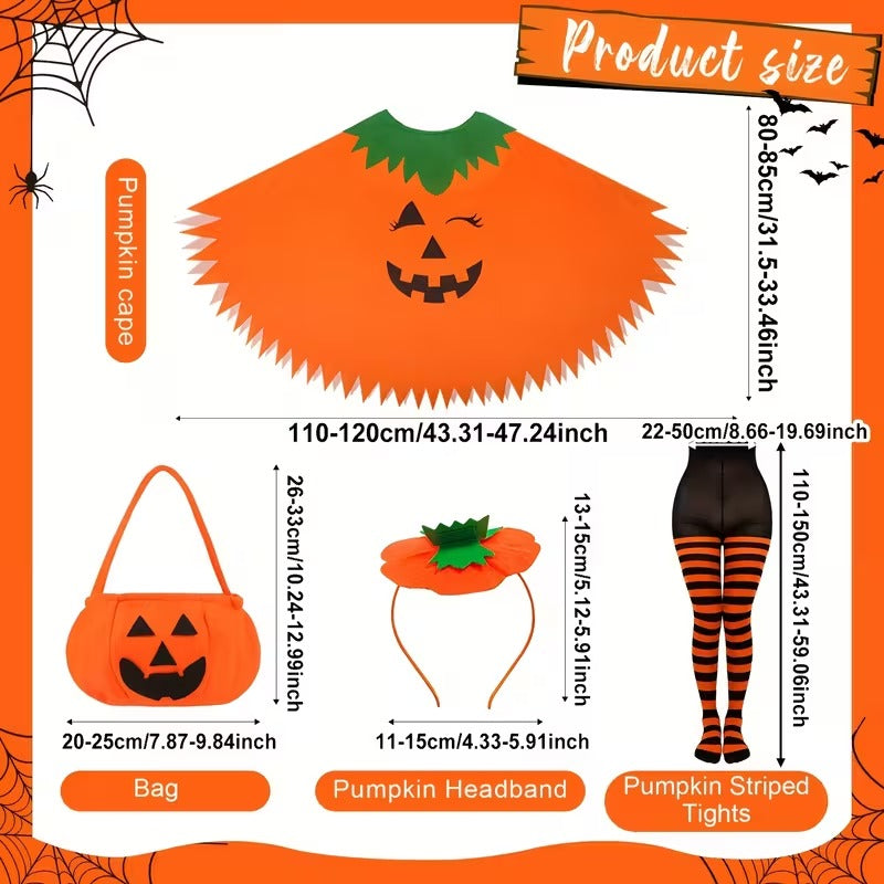 Halloween Pumpkin Costume Set for Women-1