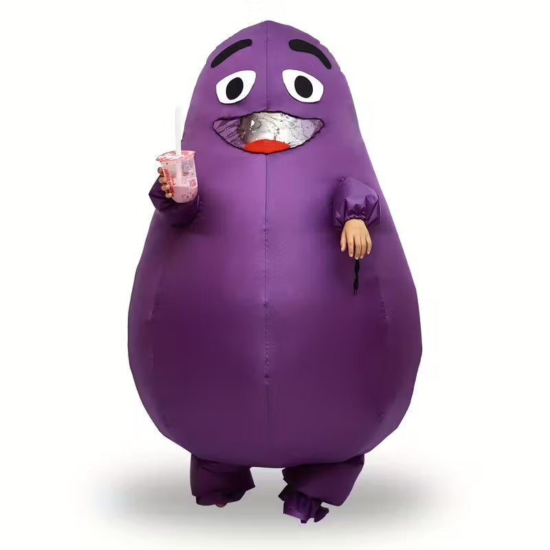 Cartoon Potato Halloween Costume with Glasses-2