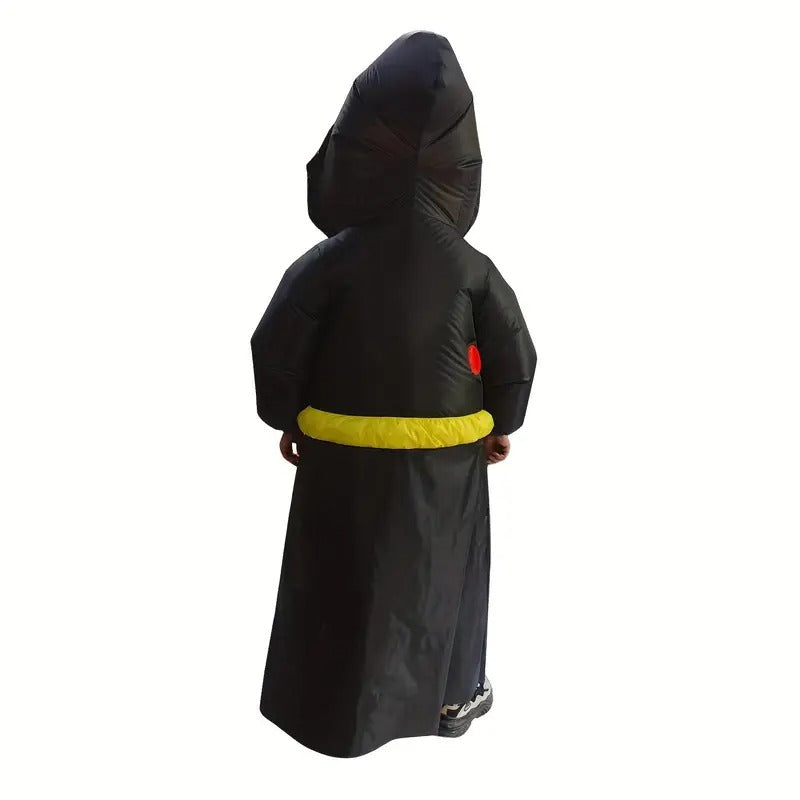 Pumpkin Wizard Halloween Decoration with Glowing Eyes