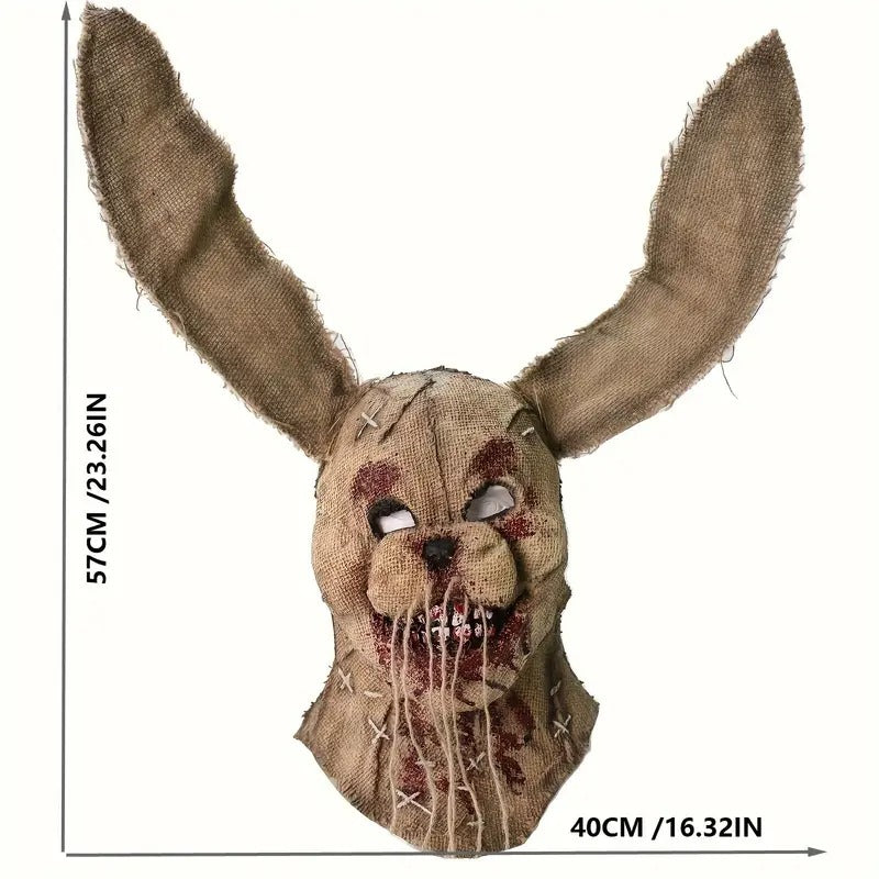 NNETM Spooky Halloween Rabbit Latex Mask