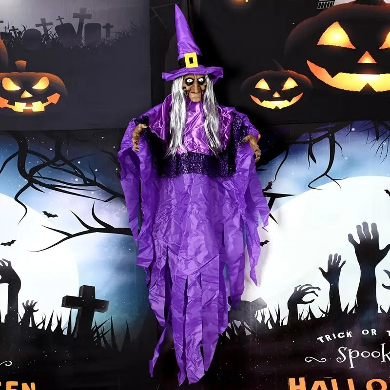 Spooky Witch Hanging Halloween Decoration