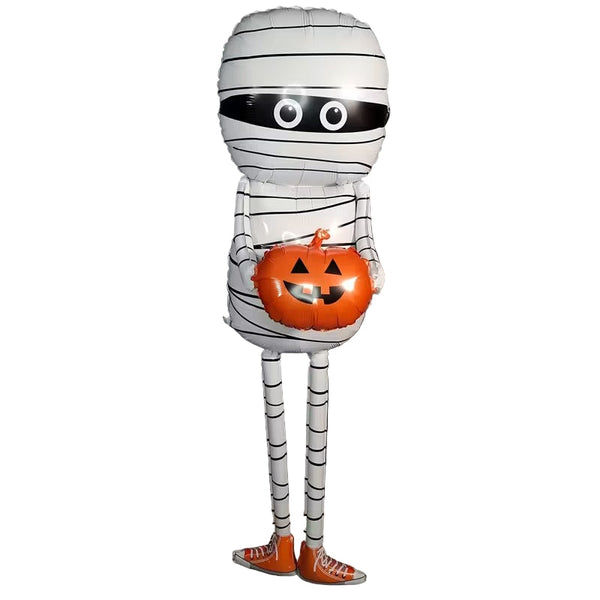 Mummy with Pumpkin Halloween Decoration