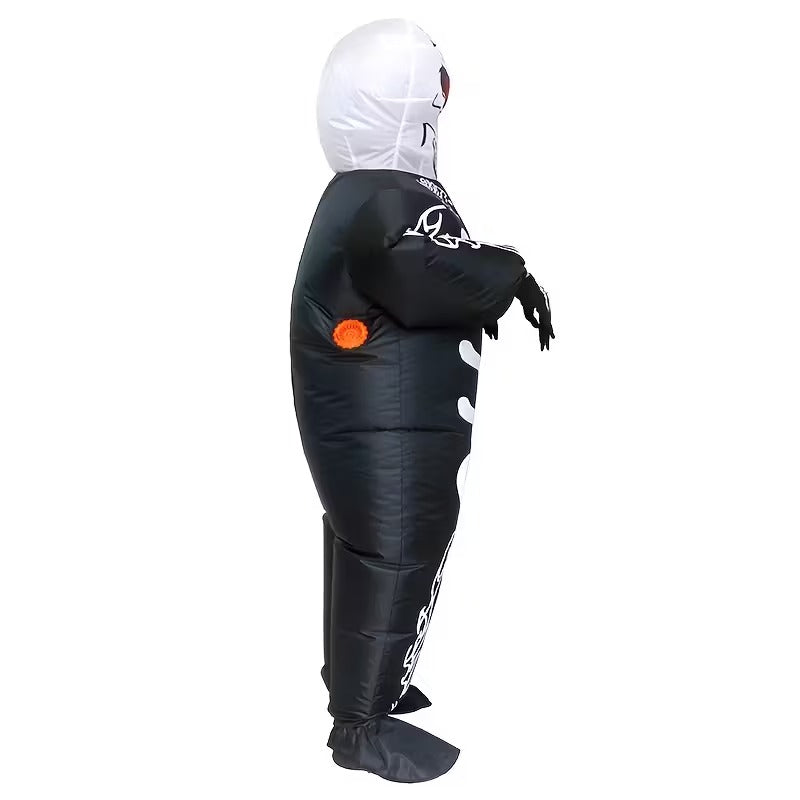 NNETM Halloween Skull Ghost Inflatable Costume Adult