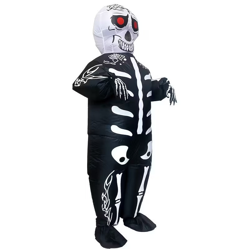NNETM Halloween Skull Ghost Inflatable Costume Adult