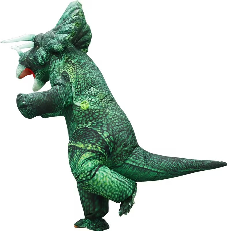 Inflatable Triceratops Dinosaur Costume for Adults
