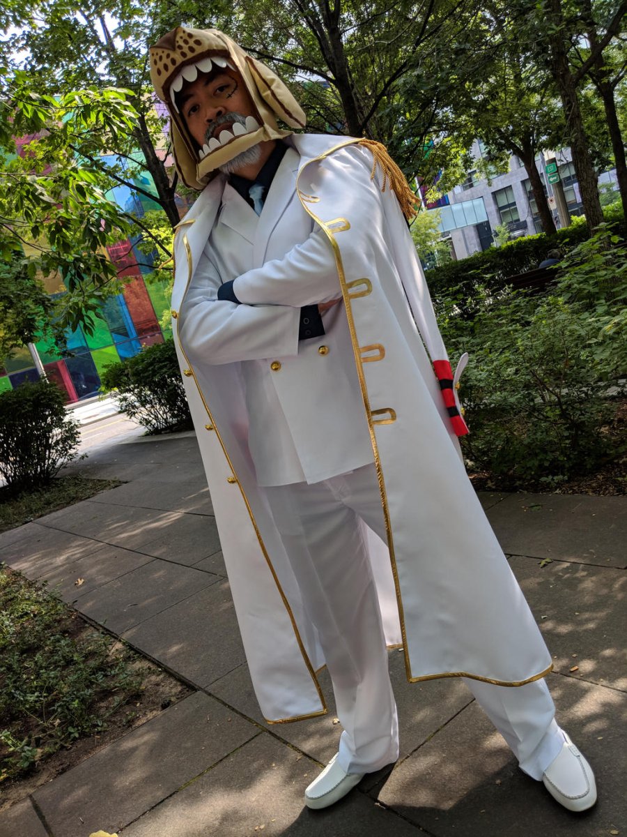 Monkey D Garp Full Navy Hero Cosplay Costume