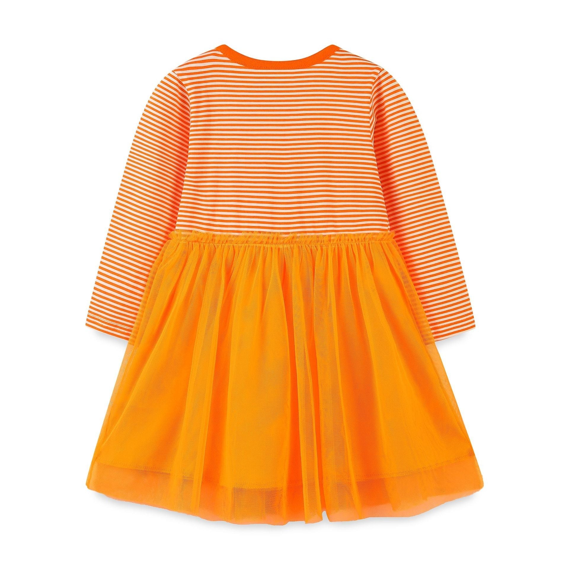 Striped Embroidered Tulle Dress: Halloween Edition For Girls, MyKids-USA®, Baby & Toddler Dresses, MyKids-USA -  -  -  -  -  -  - .