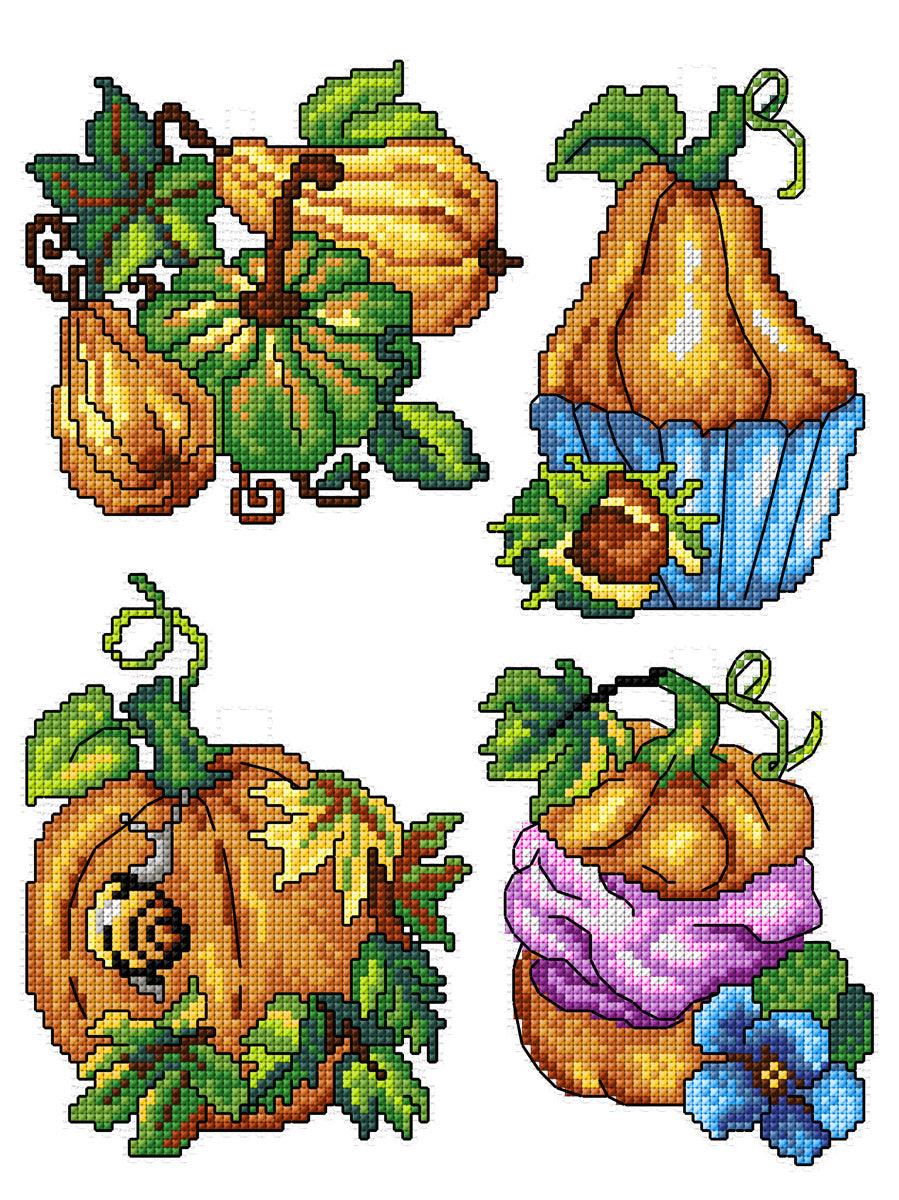 Pumpkins 149CS Counted Cross-Stitch Kit