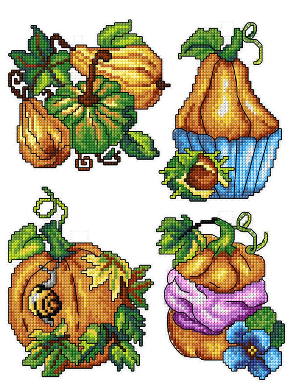 Pumpkins 149CS Counted Cross-Stitch Kit