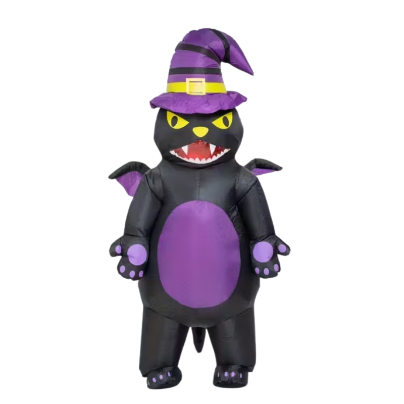 Inflatable Cat Halloween Costume with Motorized System